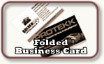folded business card